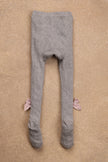 One Friday Grey Knit Solid Pantyhose