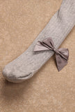 One Friday Grey Knit Stripes Pantyhose