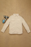 One Friday Kids Boys Off White Solid OverShirt