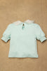 One Friday Kids Girls Blue Solid Top