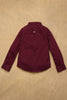 One Friday Kids Boys Burgundy Solid Shirt