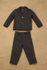 One Friday Baby Boys Grey Solid  Two Piece Suit