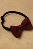 One Friday Wine Woven Solid Bow