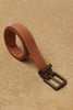 One Friday Tan Synthetic Leather Plain PU Belt