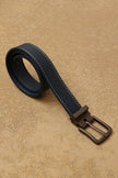 One Friday Blue Synthetic Leather Plain PU Belt