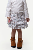 One Friday Baby Girls Off White Animal Printed Skirt - One Friday World