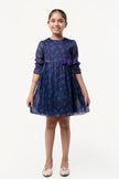 One Friday Navy Blue Star Print Dress - One Friday World