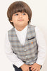 One Friday Baby Boys White Shirt With Grey Waistcoat (2 Pieces set) - One Friday World