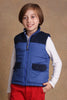 One Friday Kids Boys Blue Sleeveless Jacket