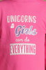 One Friday Girls Unicorn Peppy Pink Cotton Tunic Dress