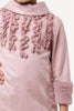 One Friday Varsity Chic Pink Ruffle Dress for Girls - One Friday World