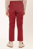 One Friday Varsity Chic Wine Elegance Trousers for Boys - One Friday World