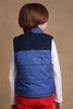 One Friday Kids Boys Blue Sleeveless Jacket