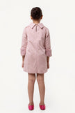 One Friday Varsity Chic Pink Ruffle Dress for Girls - One Friday World