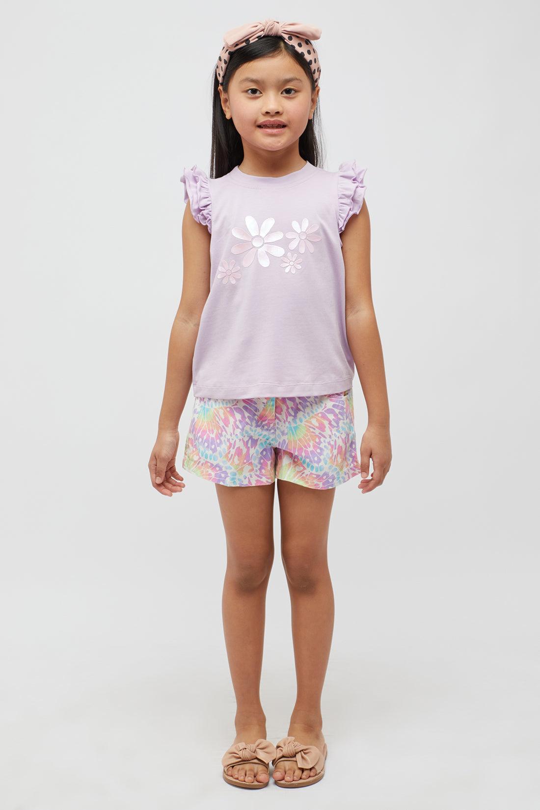 One Friday Lilac Flower Top - One Friday World