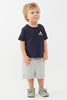 One Friday Baby Boys Navy Blue Mickey Printed Cotton T-Shirt