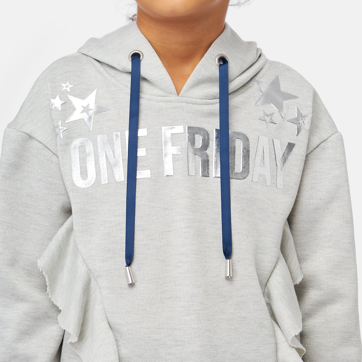 One Friday Kids Girls White Hoody