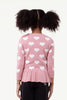 One Friday Pink  Heart Print Sweater