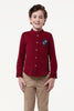 One Friday Kids Boys Wine Chinese Collar Shirt - One Friday World