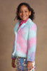 One Friday Kids Girls Mulitcoloured Fur Overcoat