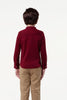 One Friday Kids Boys Wine Chinese Collar Shirt - One Friday World