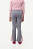 One Friday Varsity Chic Grey Bell Bottoms with Baby Pink Frills - One Friday World