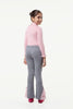 One Friday Varsity Chic Grey Bell Bottoms with Baby Pink Frills - One Friday World