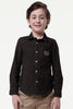 One Friday Kids Boys Green Woven Cotton Shirt - One Friday World