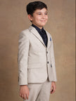 One Friday Kids Boys Grey Solid Blazer