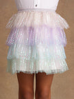 One Friday Kids Girls Multi Sequins Skirt