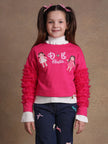 One Friday Girls Pink Doll House Themed Sweatshirt