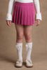 One Friday Kids Girls Pink Pleated Skorts