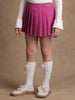 One Friday Kids Girls Pink Pleated Skorts