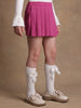 One Friday Kids Girls Pink Pleated Skorts