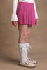 One Friday Kids Girls Pink Pleated Skorts