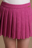 One Friday Kids Girls Pink Pleated Skorts