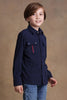 One Friday Kids Boys Navy Blue Corduroy Oversized Shirt