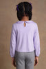 One Friday Kids Girls Peter  Pan Lavender Coloured Top