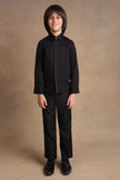 One Friday Kids Boys Black Party Shirt