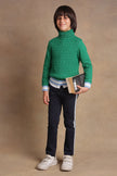 One Friday Kids Boys Green Solid Sweater