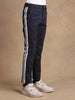 One Friday Kids Boys Navy Blue Solid Trouser