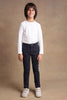 One Friday Kids Boys Navy Blue Solid Trouser