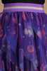 One Friday Kids Girls Purple Cosmic Print Multilayered Skirt