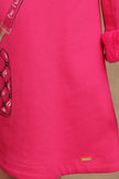 One Friday Kids Girls Pink Solid Dress