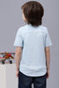 One Friday Kids Boys Blue Cotton Chinese Collar Shirt - One Friday World