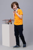 One Friday Boys Yellow Cotton Polo-Tee - One Friday World