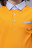 One Friday Boys Yellow Cotton Polo-Tee - One Friday World