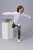 One Friday Kids Boys Full Sleeves Cotton Collared Shirt with Bow - One Friday World