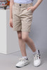 One Friday Kids Boys Beige Cotton Shorts - One Friday World