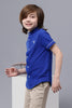 One Friday Kids Boys Royal Blue Chinese Collar Shirt - One Friday World